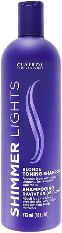 Clairol Professional Shimmer Lights Purple Shampoo| Neutralizes Brass & Yellow Tones | For Blonde, Silver, Gray & Highlighted Hair - Image 1