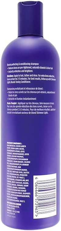 Clairol Professional Shimmer Lights Purple Shampoo| Neutralizes Brass & Yellow Tones | For Blonde, Silver, Gray & Highlighted Hair - Image 2