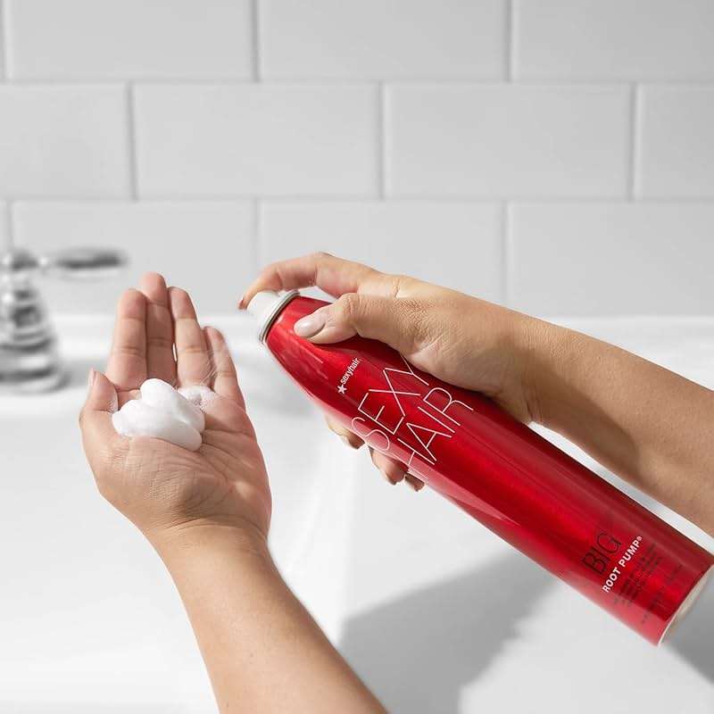 SexyHair Big Root Pump Volumizing Spray Mousse | Volume with Medium Hold | Up to 72 Hour Humidity Resistance - Image 3