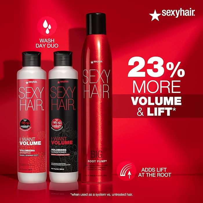 SexyHair Big Root Pump Volumizing Spray Mousse | Volume with Medium Hold | Up to 72 Hour Humidity Resistance - Image 6