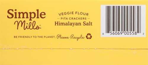Simple Mills Veggie Pita Crackers, Himalayan Salt - Gluten Free, Vegan, Healthy Snacks, Paleo Friendly, 4.25 Ounce (Pack of 1) - Image 10