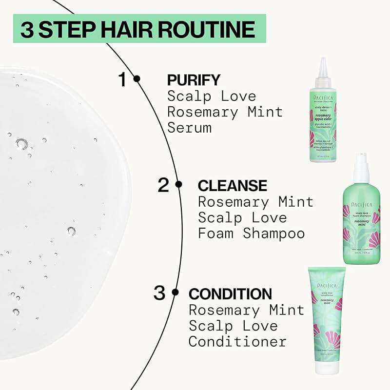 Pacifica Scalp Love Rosemary Mint Serum - Dry, Flaky, and Itchy Scalp Serum, Hydrating, Moisturizing, and Calming Treatment Formulated with Witch Hazel, Vegan and Cruelty-Free - 2 Fl Oz - Image 17