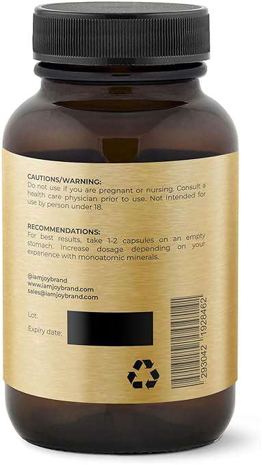 I Am Joy co. Ormus Shilajit Lion's Mane - Ultimate Brain Power! Monoatomic 24k Gold - The Only Blend of Its Kind for Energy, Memory, & Focus - 60 Vegan Capsules - Image 8