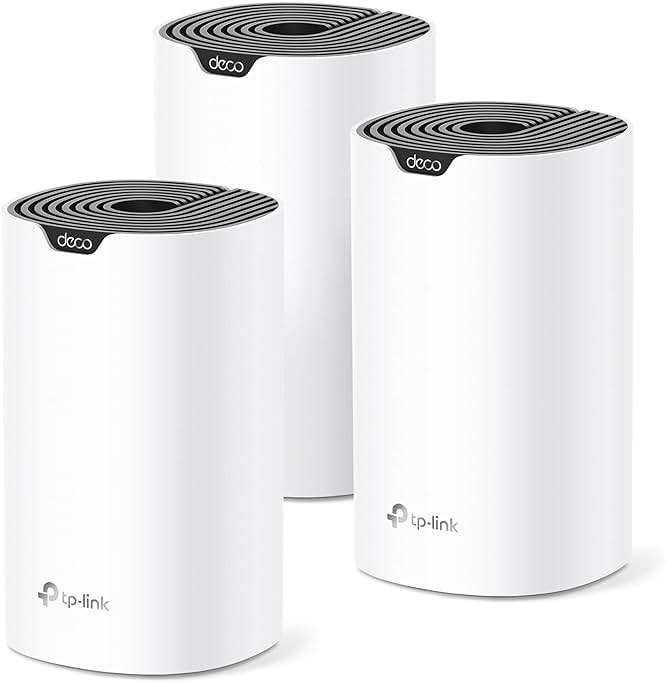 TP-Link Deco S4 Mesh AC1900 WiFi System, Deco S4(3-Pack) | Up to 5,500 Sq.ft. Coverage, Replaces WiFi Router and Extender, Gigabit Ports, Works with Alexa - Image 1