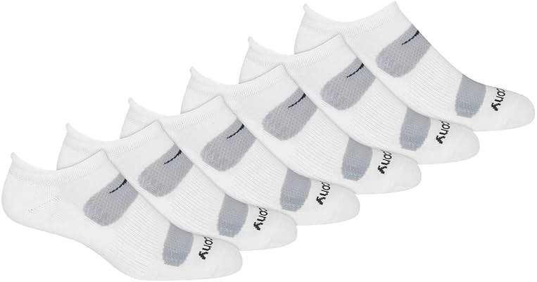 Saucony Men's Rundry Mesh Ventilating Comfort Fit Performance Tab Socks Available in M-xl (6, 12 Pairs) - Image 1