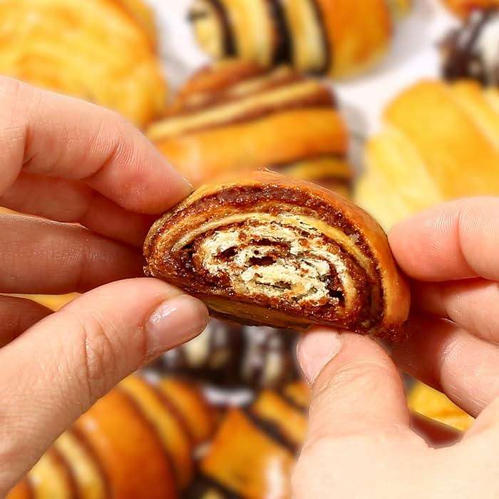 Cinnamon Rolls | Cinnamon Buns | Breakfast Pastry | Rugelach Pastries Cinnamon Croissants | No Coloring Added | Dairy & Nut Free | 13 oz Stern’s Bakery - Image 4