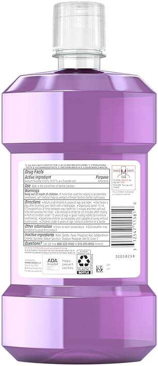 Listerine Total Care Kids Mouthwash, ADA Accepted, Alcohol-Free Anticavity Fluoride Mouthwash, Children's Mouthwash for Cavity Protection and Fresh Breath, Berry Flavor, 500 mL - Image 9