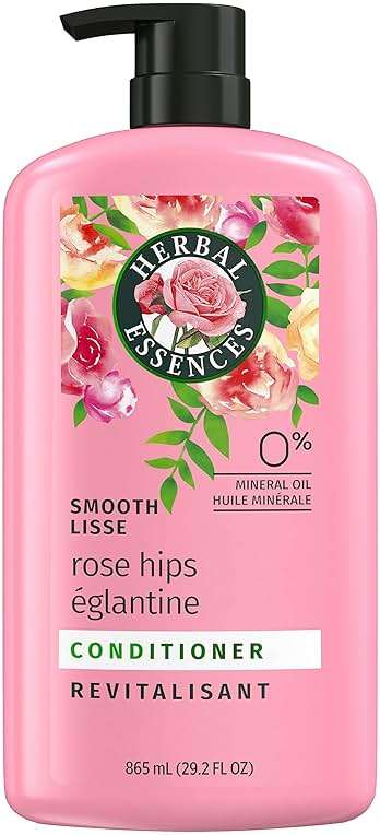 Herbal Essences Conditioner, Rose Hips- Smooth Collection, Shiny Hair with Vitamin E & Jojoba, Safe for Color Treated Hair, Floral Scent, Cruelty-Free, Dermatologist-Tested, 29.2 Fl Oz - Image 1