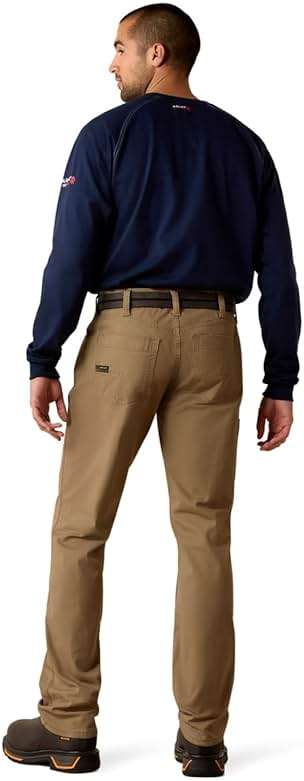 ARIAT Rebar M4 Low Rise DuraStretch Made Tough Stackable Straight Leg Pants - Image 3