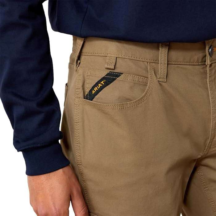 ARIAT Rebar M4 Low Rise DuraStretch Made Tough Stackable Straight Leg Pants - Image 5