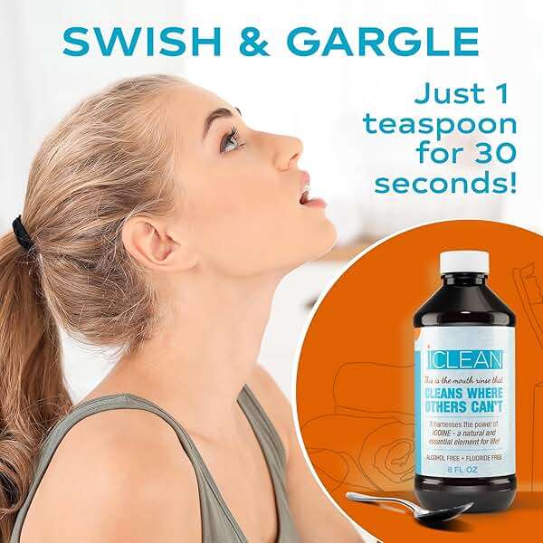 iCLEAN Mouthwash - Fluoride & Alcohol-Free Rinse | Harness The Power of Iodine | Molecular Iodine Mouth Rinse for Clean Oral Care | Gargle for Bad Breath & Oral Wellness | Cleans Where Others Can't - Image 6