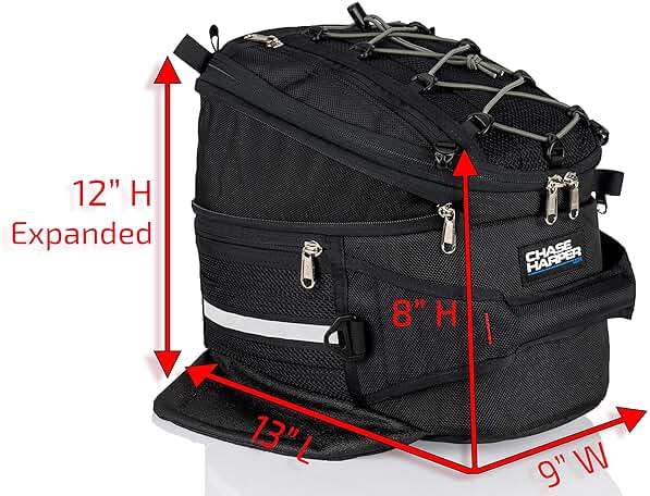 Chase Harper USA 650X Magnetic Tank Bag - Water-Resistant, Tear-Resistant, Industrial Grade Ballistic Nylon with Anti-Scratch Rubberized Bottom, Strong Neodymium Magnets - Expandable Design - Image 6