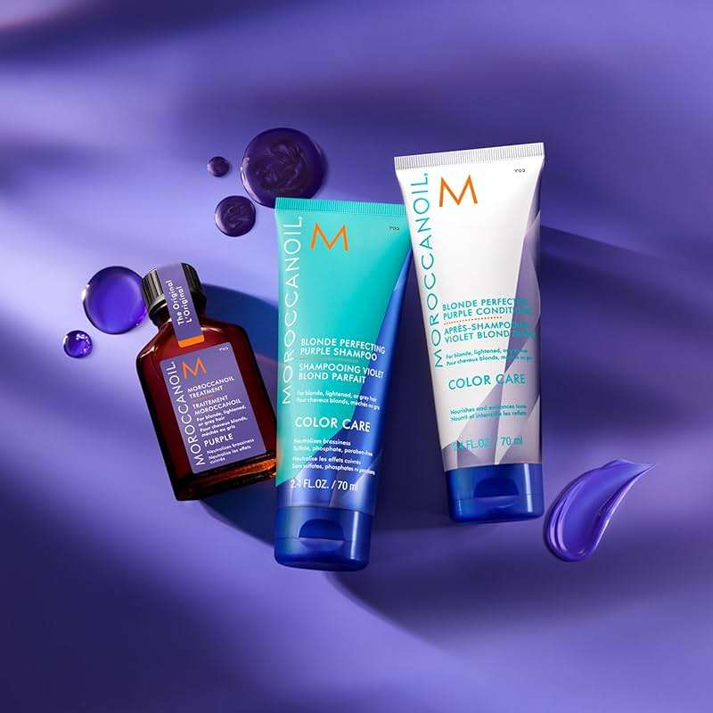 Moroccanoil Blonde Perfecting Purple Shampoo - Image 5