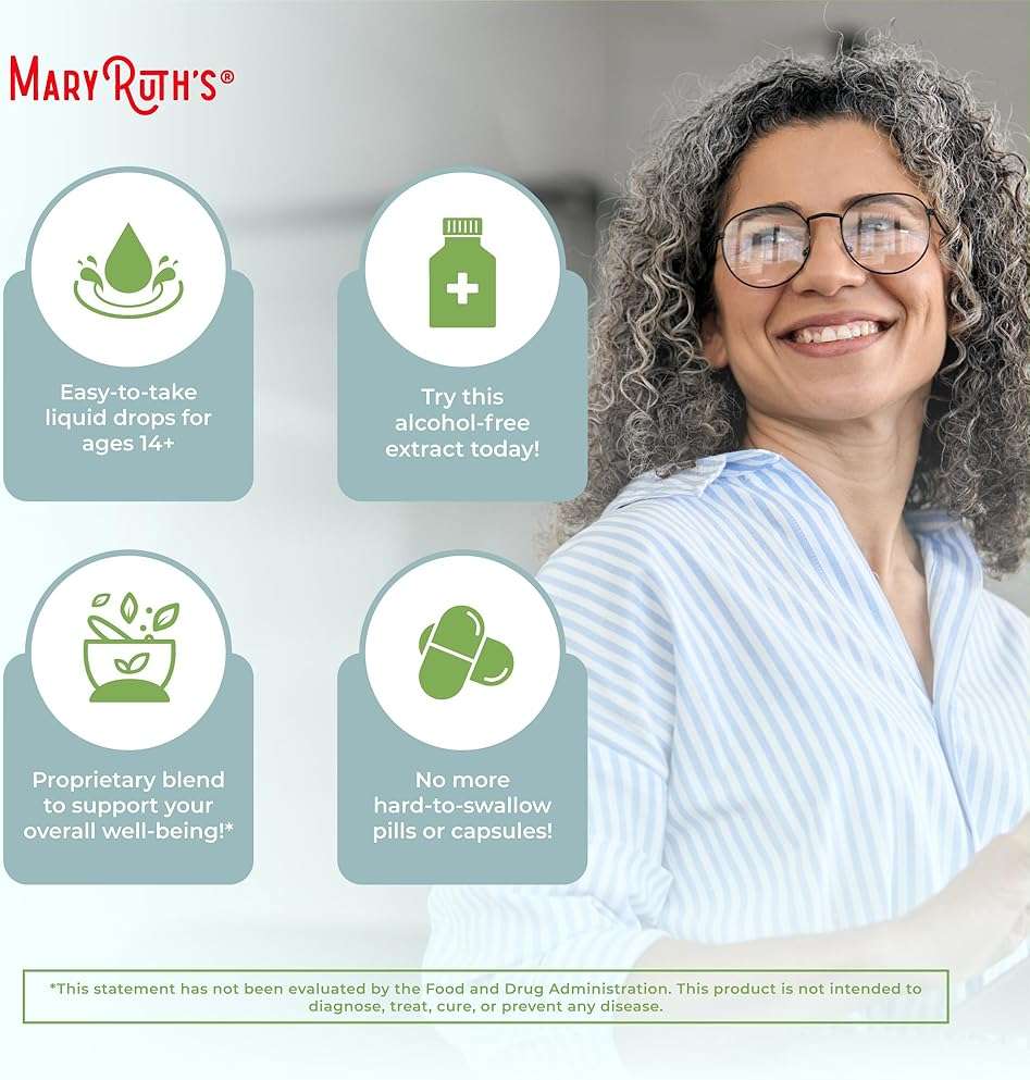 MARYRUTH'S Adrenal & Focus Drops | Supplement for Focus & Stress Support | Adaptogenic & Nervine Herbs | Ginkgo Leaf, Astragalus Root, & More | Vegan | USDA Organic | CLP Certified | Non-GMO | 1 oz - Image 6