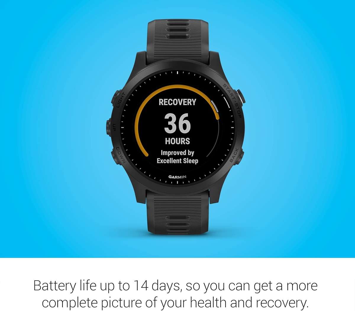 Garmin Forerunner 945, Premium GPS Running/Triathlon Smartwatch with Music, Black (Renewed) - Image 3