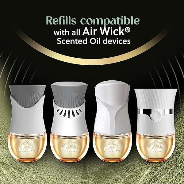 Air Wick Vibrant Plug-In Scented Oil Refills, 10 Count, Sweetgrass & Sandalwood, Air Freshener, Essential Oils, Eco Friendly - Image 4