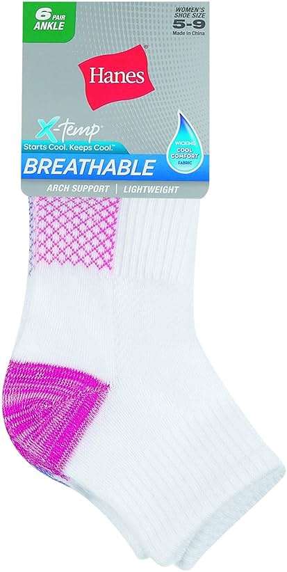 Hanes Women's Socks, Lightweight Breathable Socks, No Show and Super No Show, 6-Pack - Image 2