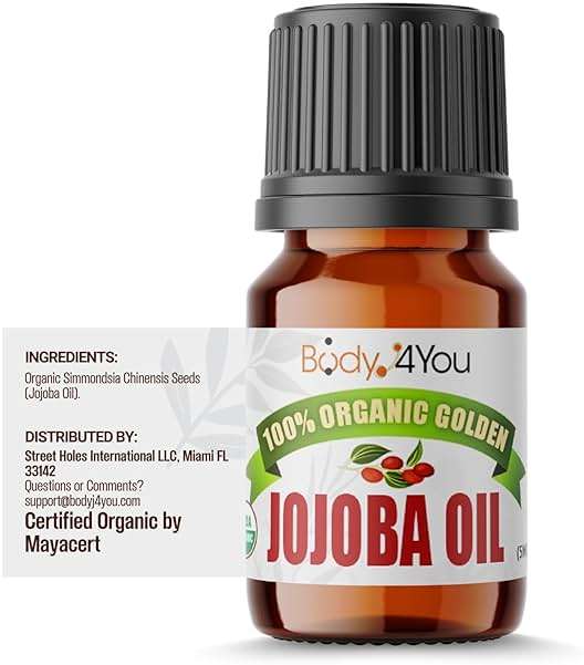 BodyJ4You Organic Jojoba Oil Piercing Aftercare - USDA 100% Pure Cold Pressed Ear Stretching Oil - Gauge Care Nose Septum Cartilage Tragus Navel - Natural Skin Recovery Moisturizer Vegan - 0.17 Fl Oz - Image 9