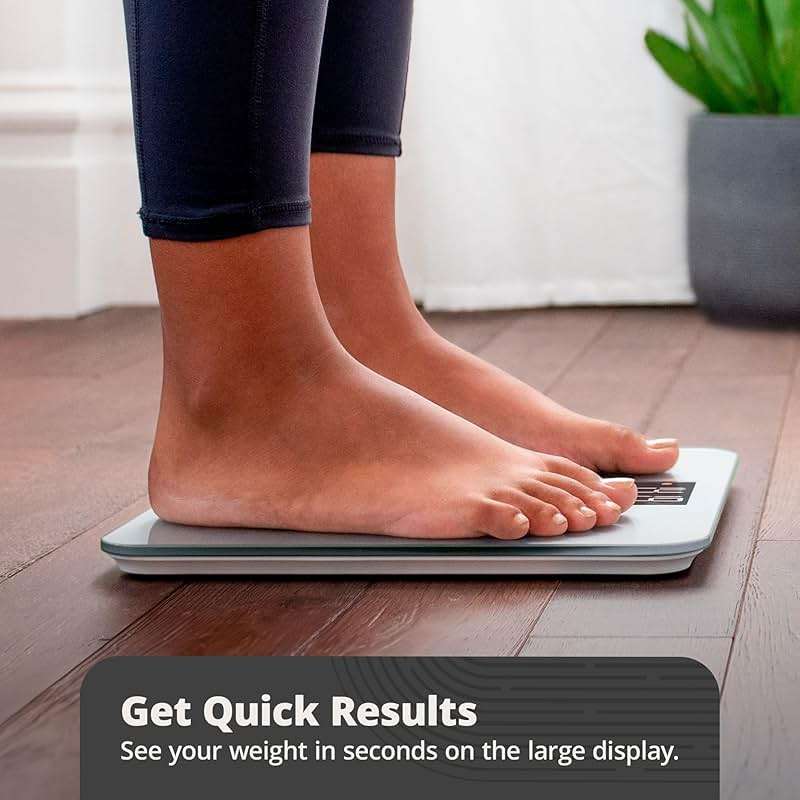 Greater Goods AccuCheck Digital Scale for Body Weight - Accurate Digital Bathroom Scale with High-Precision Sensors, Large Easy-to-Read Backlit Display, 400 lb Capacity, Auto Step-On (Gray) - Image 5
