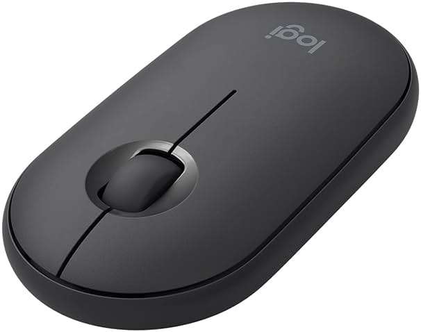 Logitech Pebble Wireless Mouse with Bluetooth or 2.4 GHz Receiver - Graphite - Image 1