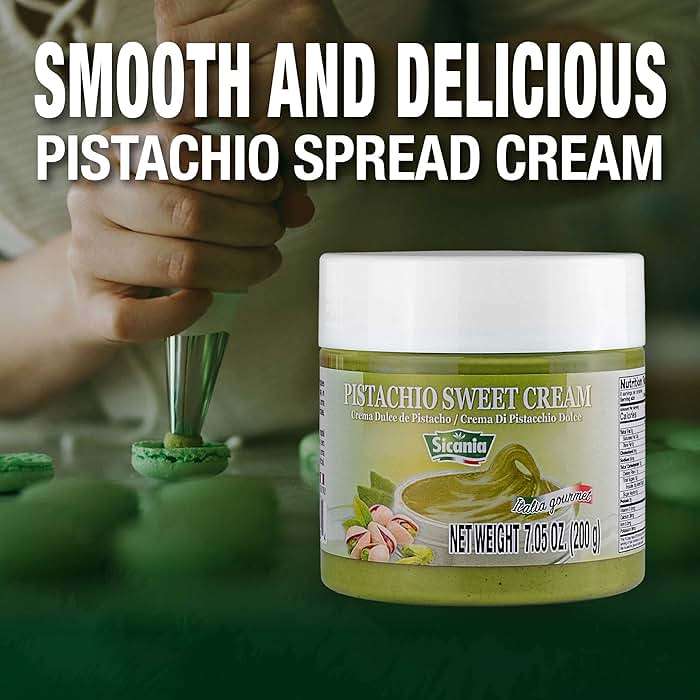 SICANIA - Premium Pistachio Cream, 7.05 oz (200g) - Authentic Italian, Gluten-Free, Non-GMO - Gourmet Spread for Desserts, Pastries, Dubai Pistachio Chocolate Bar & More - Image 5