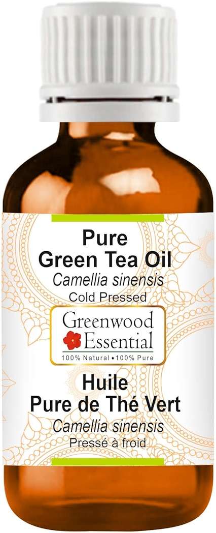 Greenwood Essential Green Tea Oil (Camellia sinensis) | Cold Pressed | Natural | Undiluted | For Diluting Essential Oils | For Skin & Massage | Men & Women | 30ml (1 oz) - Image 1