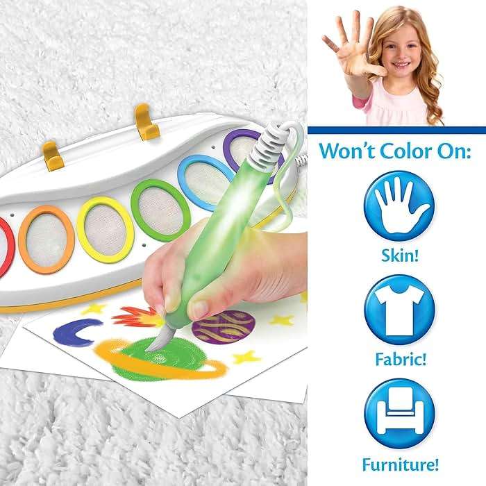 Crayola Color Wonder Magic Light Brush, Mess Free Painting Station for Kids, Gift for Kids, Learning Toddler Activity Toy, Ages 3+ - Image 2
