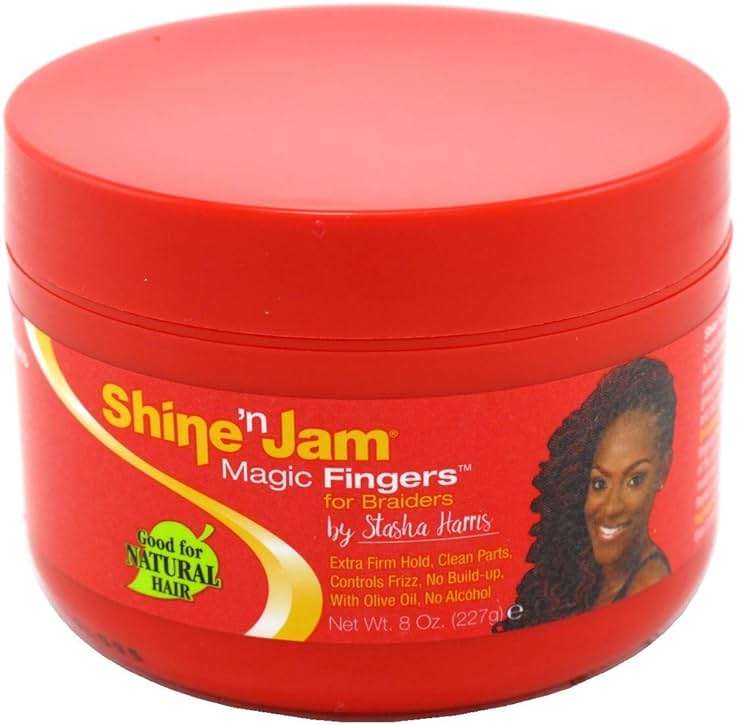 Shine N Jam Magic Fingers For Braiders Extra Firm Hold 8 Ounce (Pack of 3) - Image 1