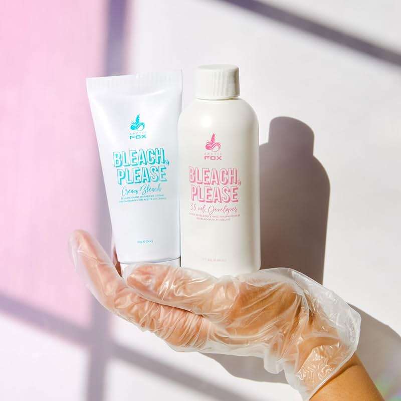 ARCTIC FOX Bleach Please Hair Lightening Kit Cream Bleach, 35 Volume Developer And Latex Free Gloves Infused With Acai, Cocoa, Sunflower Oil & Papaya! Vegan And Cruelty Free - Image 4