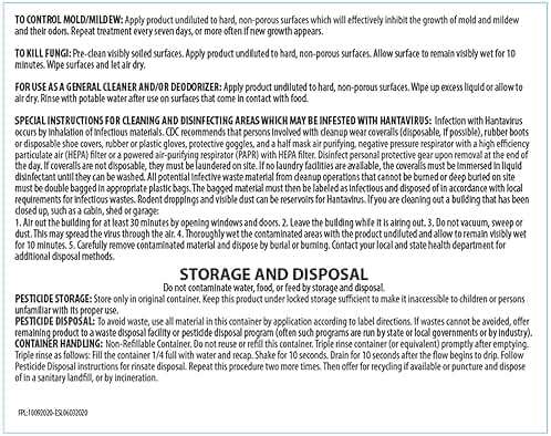 BenzaRid Pro Mold Killer Fungicide Disinfectant including Aspergillus Niger (Black Mold) H5N1 Pack | Multi-Purpose Fungicide, Mildewstat, Disinfectant, Virucide | EPA Reg. 1 Gal + 32 oz. - Image 9