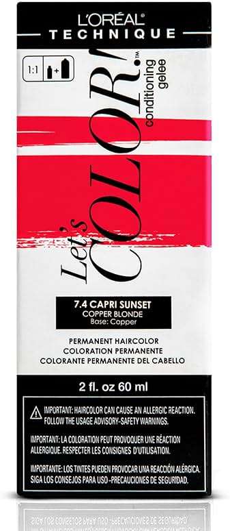 L'Oréal Technique Let's Color! Conditioning Gelee Permanent Hair Color - High Impact Multi-Dimensional Liquid Haircolor, Conditioning Formula, Smooth Application - Image 1