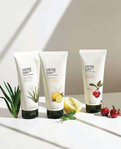 The Face Shop Herb Day 365 Master Blending Cleansing Foam Lemon & Grapefruit | Dead Cells & Makeup Residues Removal with Refreshing Sensation | Skin Residues Removal & Naturally Derived, 5.7 Fl Oz - Image 2