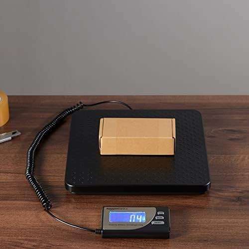 Amazon Basics Digital Shipping Postal Scale with Tare Function, Heavy Duty Weighing Platform, 660 lb Capacity, 1 Ounce Readability, Portable, Black - Image 2