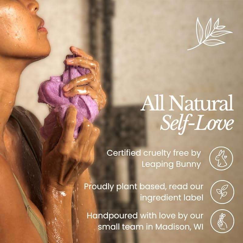 Bare Botanics Coconut Vanilla Body Scrub 24oz | Made in Madison, WI | All Natural Sea Salt Exfoliator w/ Skin Loving Moisturizers | Vegan & Cruelty Free | Gift Ready Packaging w/ a Cute Wooden Spoon - Image 8
