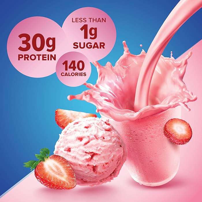 Pure Protein Strawberry Protein Shake, 30g Complete Protein, Ready to Drink and Keto-Friendly, Vitamins A, C, D, and E plus Zinc to Support Immune Health, 11oz Bottles, 12 Pack - Image 4