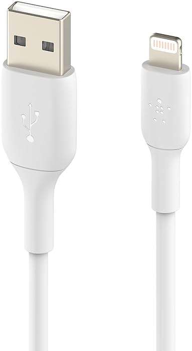 Belkin BoostCharge Lightning Cable - 9.8ft/3M - MFi Certified Apple iPhone Charger USB to Lightning Cable - iPhone Cable - iPhone Charger Cord - Apple Charger - USB Phone Charger - White - Image 4