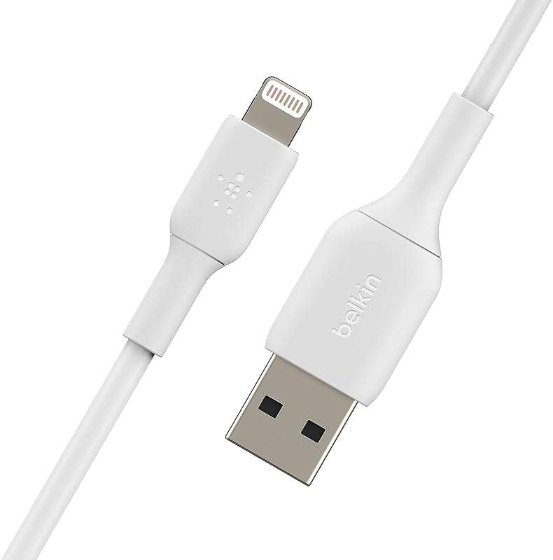 Belkin BoostCharge Lightning Cable - 9.8ft/3M - MFi Certified Apple iPhone Charger USB to Lightning Cable - iPhone Cable - iPhone Charger Cord - Apple Charger - USB Phone Charger - White - Image 5