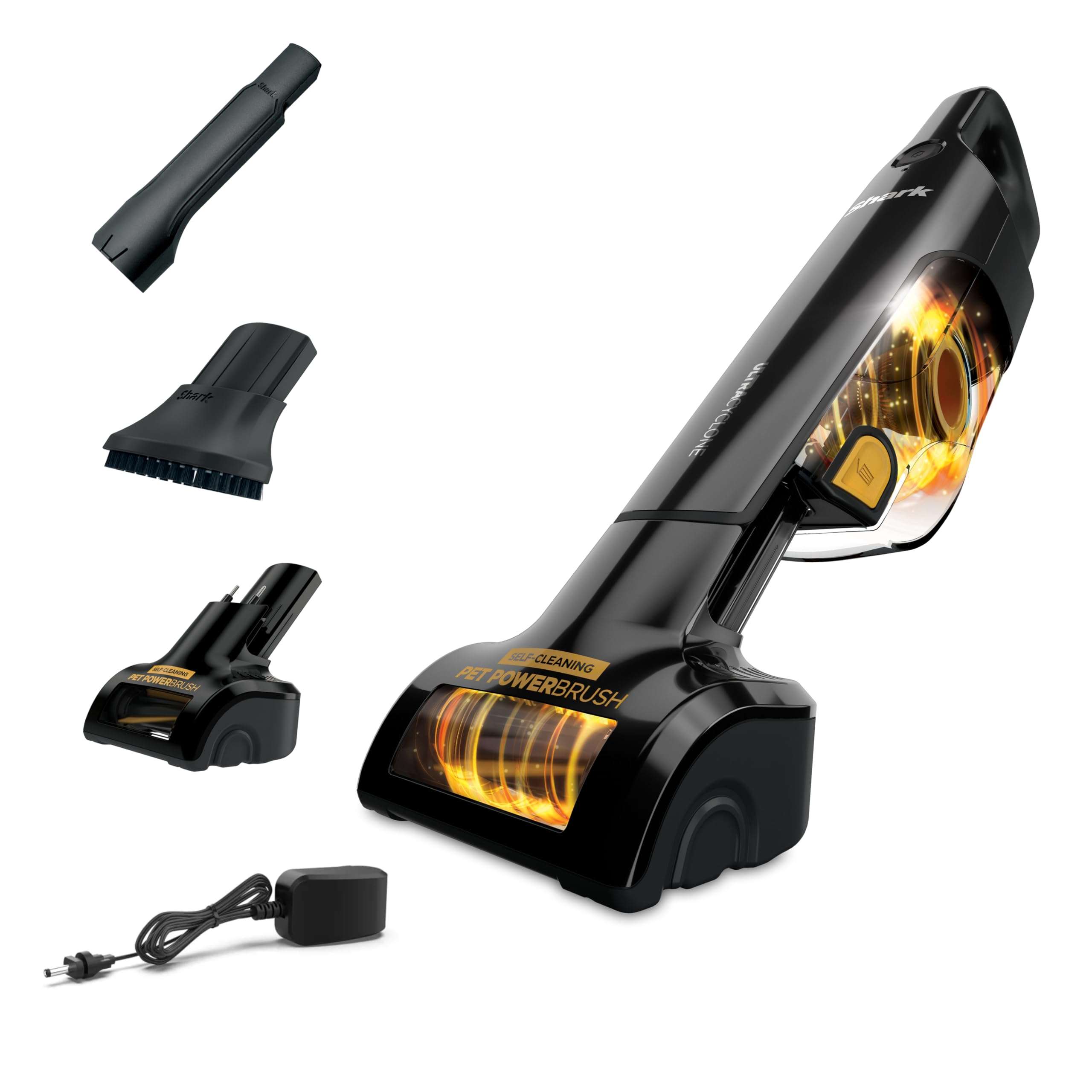 Shark UltraCyclone™ Pet Pro Plus Cordless Hand Vacuum, Powerful Suction, Handheld Vacuum for Car & Home, Pet Power Brush, Crevice Tool, Scrubbing Brush, XL Dust Cup, Black, CH951 - Image 1