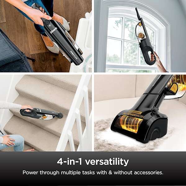 Shark UltraCyclone™ Pet Pro Plus Cordless Hand Vacuum, Powerful Suction, Handheld Vacuum for Car & Home, Pet Power Brush, Crevice Tool, Scrubbing Brush, XL Dust Cup, Black, CH951 - Image 2
