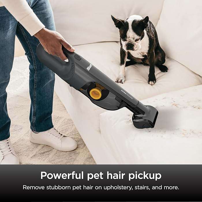 Shark UltraCyclone™ Pet Pro Plus Cordless Hand Vacuum, Powerful Suction, Handheld Vacuum for Car & Home, Pet Power Brush, Crevice Tool, Scrubbing Brush, XL Dust Cup, Black, CH951 - Image 4