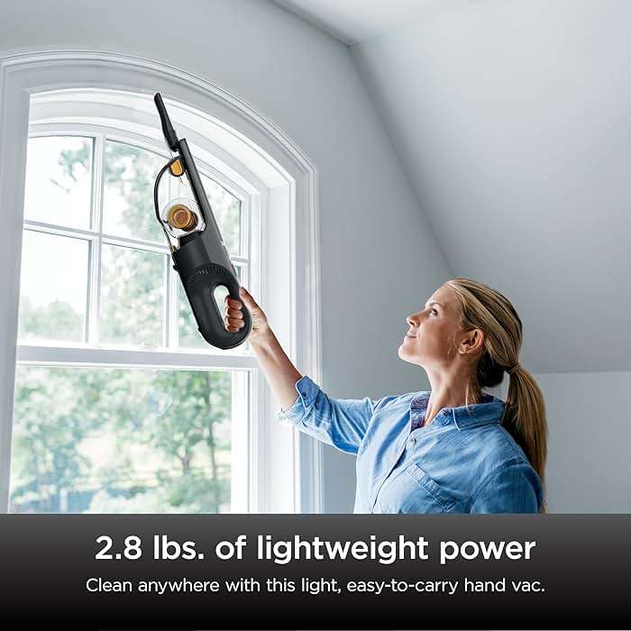 Shark UltraCyclone™ Pet Pro Plus Cordless Hand Vacuum, Powerful Suction, Handheld Vacuum for Car & Home, Pet Power Brush, Crevice Tool, Scrubbing Brush, XL Dust Cup, Black, CH951 - Image 8