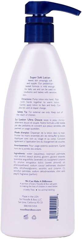 Noodle & Boo Lavender Super Soft Moisturizing Lotion for Daily Newborn and Baby Care - Image 2