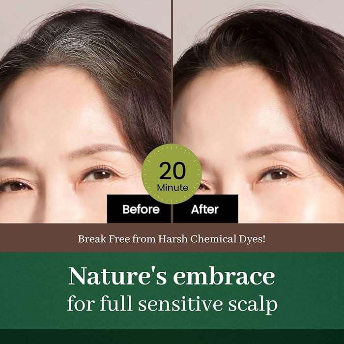 Dongsung Herb Speedy Color Cream(Soft Black) – Korean Herbal Vegan Hair Dye, PPD-Free, Ammonia-Free, Hypoallergenic – 100% Gray Coverage Odorless Dermatologically Tested Quick 20-Minute Application - Image 3