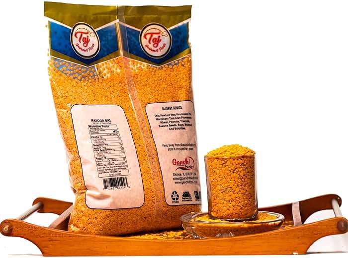 TAJ Premium Indian Masoor Dal, Red Lentils (2-Pounds) - Image 3