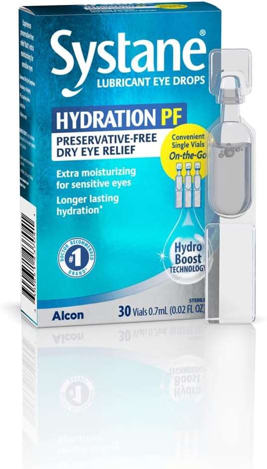 Systane Hydration Preservative-Free Lubricant Eye Drops, Transparent, 0.6 Fl Oz, 30 Count - Image 4