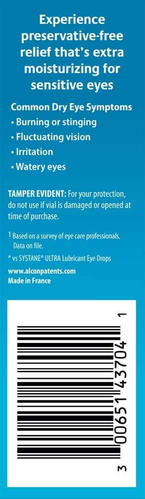 Systane Hydration Preservative-Free Lubricant Eye Drops, Transparent, 0.6 Fl Oz, 30 Count - Image 6