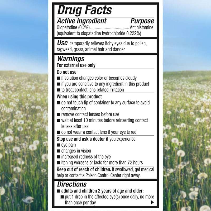 Pataday Once Daily Allergy Itch Relief Eye Drops, 2.5 ml, Olopatadine 0.2% Antihistamine Drops for Itchy Eyes, Targets Pollen, Ragweed, Grass & Pet Dander, Up to 16-Hour Relief - Image 2