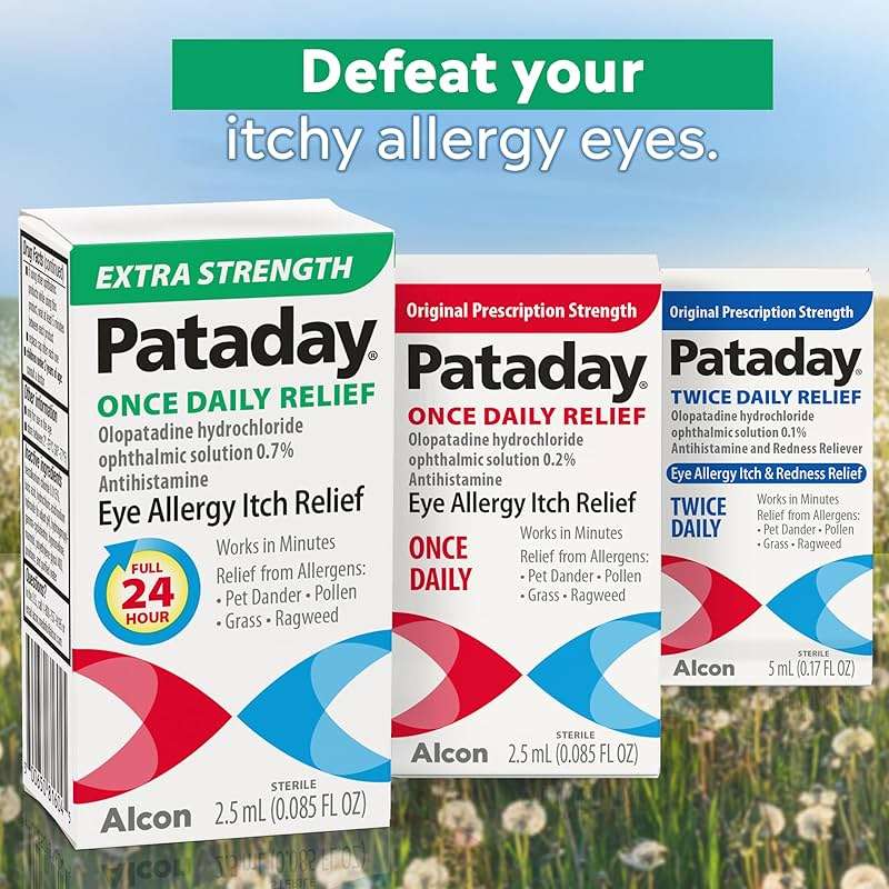 Pataday Once Daily Allergy Itch Relief Eye Drops, 2.5 ml, Olopatadine 0.2% Antihistamine Drops for Itchy Eyes, Targets Pollen, Ragweed, Grass & Pet Dander, Up to 16-Hour Relief - Image 8