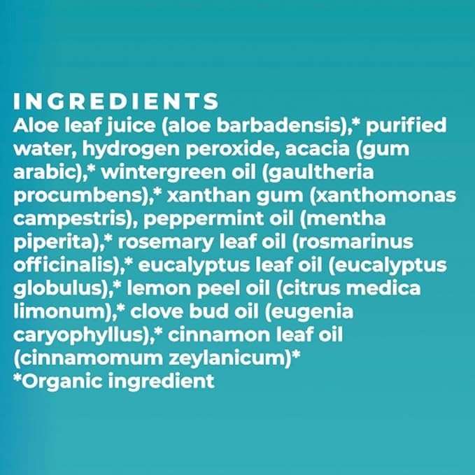 Essential Oxygen Certified BR Organic Brushing Rinse, All Natural Mouthwash for Whiter Teeth, Fresher Breath, and Happier Gums, Alcohol-Free Oral Care, Wintergreen, 16 Ounce - Image 7