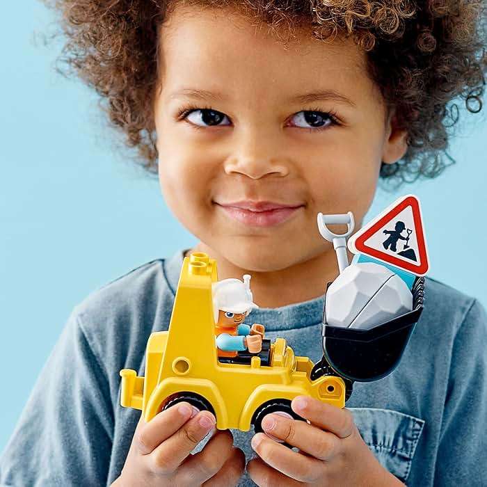 LEGO DUPLO Town Bulldozer Construction Vehicle 10930 Toy Set, Early Development and Activity Toys, Gift for Grandchildren, Toddlers, Boys & Girls Ages 2 Years Old and Up - Image 2